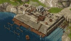 Hafen im Aufbau